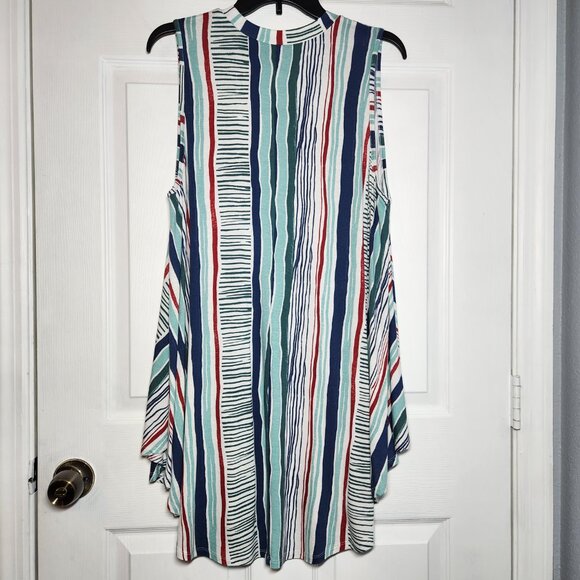 NWT – Lane Bryant Striped Swing Sleeveless Tunic - Size: 18/20 PRICE IS FIRM - Picture 2 of 5